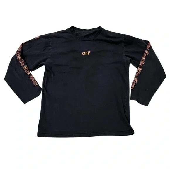 Off-White x Vlone Black Long Sleeve Shirt (Rare!)